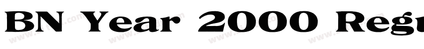 BN Year 2000 Regular字体转换